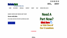 What Partshawaii.com website looked like in 2020 (3 years ago)