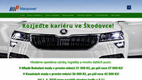 What Praceveskodovce.cz website looked like in 2020 (4 years ago)