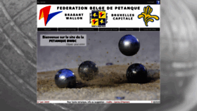What Petanque-bwbc.be website looked like in 2020 (3 years ago)