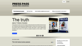 What Press-pass.us website looked like in 2020 (3 years ago)