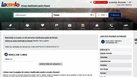 What Parana.locanto.com.ar website looked like in 2020 (3 years ago)