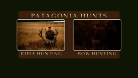 What Patagoniahunts.com website looked like in 2020 (3 years ago)