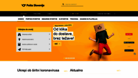 What Posta.si website looked like in 2020 (6 years ago)