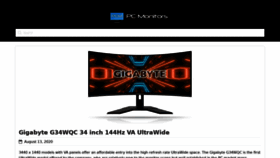 What Pcmonitors.info website looked like in 2020 (3 years ago)