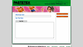 What Pastetex.com website looked like in 2020 (3 years ago)