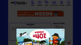 What Profesor.pl website looked like in 2020 (5 years ago)