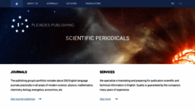 What Pleiades.online website looked like in 2020 (3 years ago)