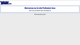 What Professionjeux.com website looked like in 2020 (3 years ago)