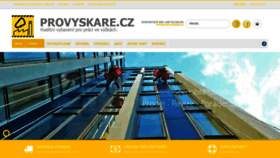 What Provyskare.cz website looked like in 2020 (3 years ago)