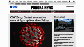 What Ponokanews.com website looked like in 2020 (3 years ago)