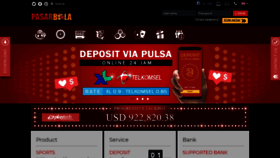 What Pasarbola.com website looked like in 2020 (3 years ago)