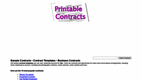 What Printablecontracts.com website looked like in 2020 (3 years ago)