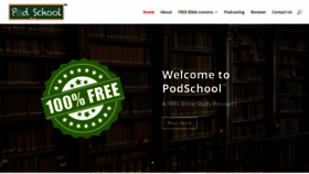 What Podschool.org website looked like in 2020 (3 years ago)