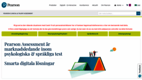 What Pearsonassessment.se website looked like in 2020 (3 years ago)