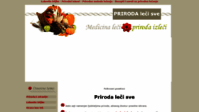 What Priroda-leci-sve.com website looked like in 2020 (3 years ago)