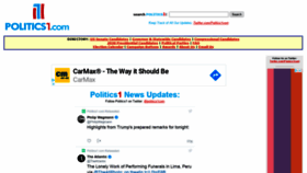 What Politics1.com website looked like in 2020 (3 years ago)