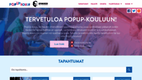 What Popupkoulu.fi website looked like in 2020 (3 years ago)