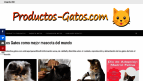 What Productos-gatos.com website looked like in 2020 (3 years ago)
