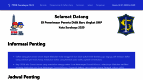 What Ppdbsurabaya.net website looked like in 2020 (3 years ago)