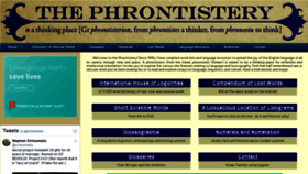 What Phrontistery.info website looked like in 2020 (3 years ago)