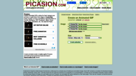 What Picasion.com website looked like in 2020 (3 years ago)