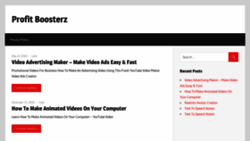 What Profitboosterz.com website looked like in 2020 (3 years ago)