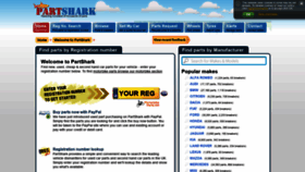 What Partshark.co.uk website looked like in 2020 (3 years ago)