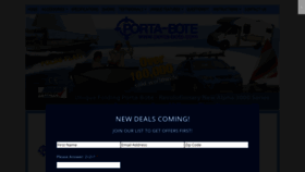What Porta-bote.com website looked like in 2020 (3 years ago)