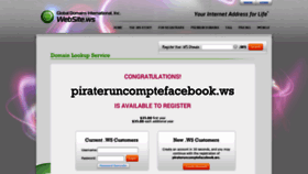 What Pirateruncomptefacebook.ws website looked like in 2020 (3 years ago)