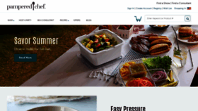 What Pamperedchef.com website looked like in 2020 (3 years ago)