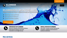 What Plombier-montpel.fr website looked like in 2020 (3 years ago)