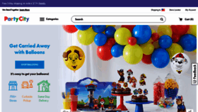 What Partycity.com website looked like in 2020 (3 years ago)