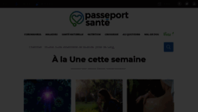 What Passeportsante.net website looked like in 2020 (3 years ago)