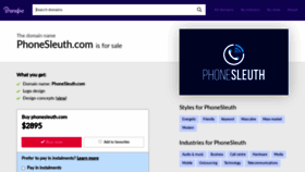 What Phonesleuth.com website looked like in 2020 (3 years ago)