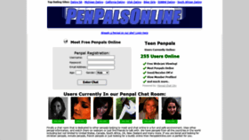 What Penpalsonline.com website looked like in 2020 (3 years ago)