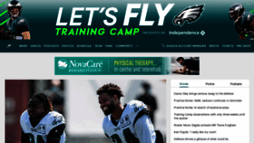 What Philadelphiaeagles.com website looked like in 2020 (3 years ago)