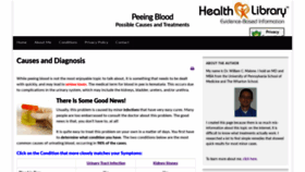 What Peeingblood.org website looked like in 2020 (3 years ago)