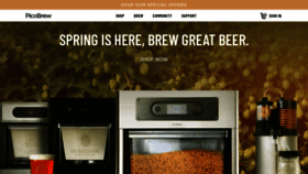 What Picobrew.com website looked like in 2020 (3 years ago)