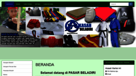 What Pasar-beladiri.com website looked like in 2020 (3 years ago)