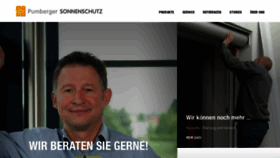 What Pumbergersonnenschutz.at website looked like in 2020 (3 years ago)