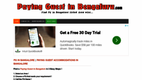 What Payingguestinbengaluru.com website looked like in 2020 (3 years ago)