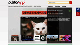 What Platontv.pl website looked like in 2020 (3 years ago)