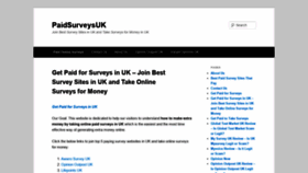 What Paidsurveysuk.co.uk website looked like in 2020 (3 years ago)