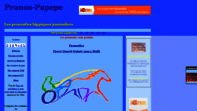 What Pronos-papepe.com website looked like in 2020 (3 years ago)