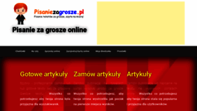 What Pisaniezagrosze.pl website looked like in 2020 (3 years ago)