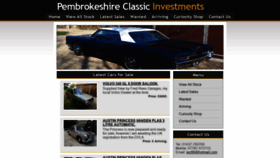 What Pembrokeshireclassicinvestments.co.uk website looked like in 2020 (3 years ago)