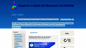 What Positiv-in-berlin.de website looked like in 2020 (3 years ago)