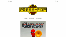 What Presspop.toys website looked like in 2020 (3 years ago)