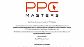 What Ppcmasters.de website looked like in 2020 (3 years ago)