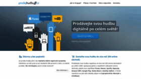 What Prodejhudbu.cz website looked like in 2020 (3 years ago)